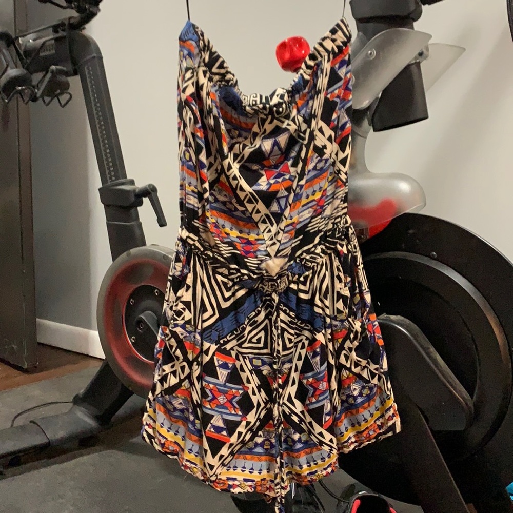 Strapless romper